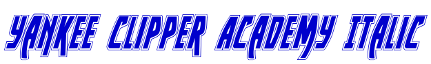 Yankee Clipper Academy Italic шрифт
